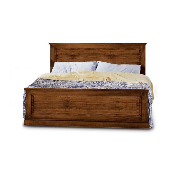 Drewniane łóżko dwuoosobowe Castagnetti Noce, 165 x 195 cm