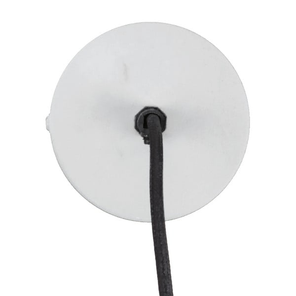 Biała lampa wisząca z drewnianymi elementami Leitmotiv Farm, ⌀ 41 cm-image-1