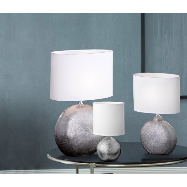 Biała lampa stołowa Fischer & Honsel Foro, wys. 36 cm-image-4