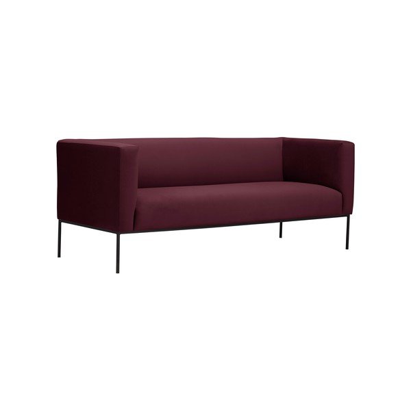 Burgundowa sofa 3-osobowa Windsor & Co Sofas Neptune-image-1