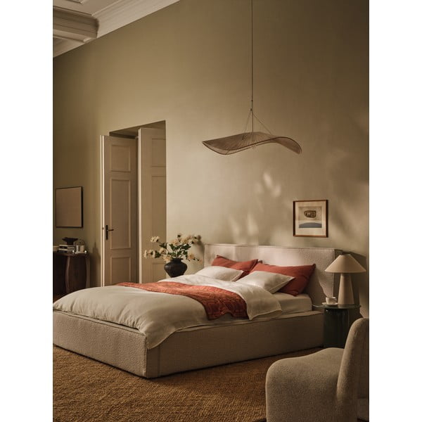 Kremowy tapicerowany zagłówek 189x100 cm Olivia – Micadoni -image-3