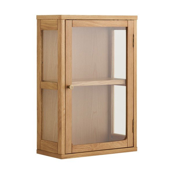 Witryna wisząca w naturalnym kolorze 40x60x20 cm Zamora – House Nordic-image-2