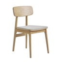 Beżowo-naturalne krzesło Livo – Unique Furniture