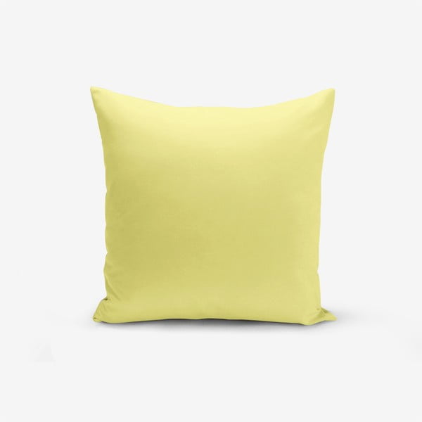 Żółta poszewka na poduszkę z domieszką bawełny Minimalist Cushion Covers , 45x45 cm