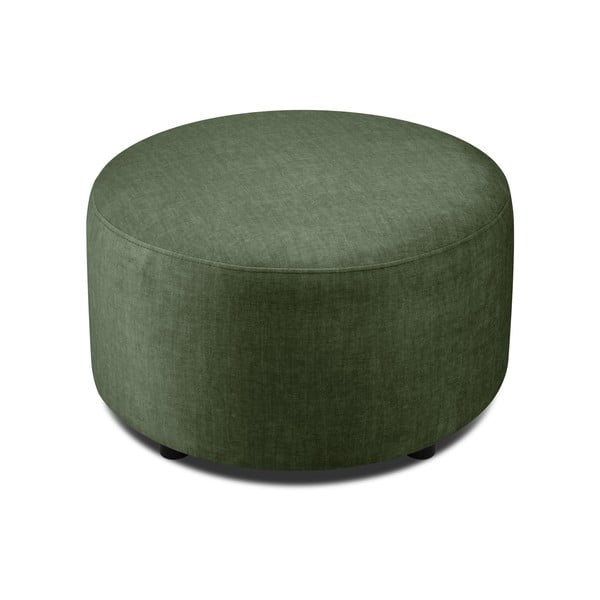 Zielony aksamitny puf Mazzini Sofas Debbie, ø 68 cm-image-2