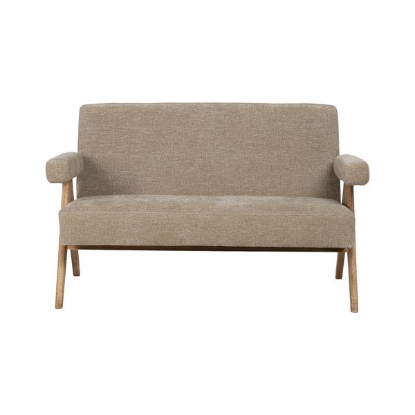 Beżowa sofa  z tkaniny szenilowej 134 cm Rest – Ixia
