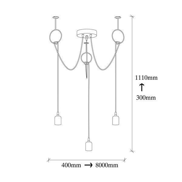 Czarna lampa wisząca Opviq lights Sirin-image-3