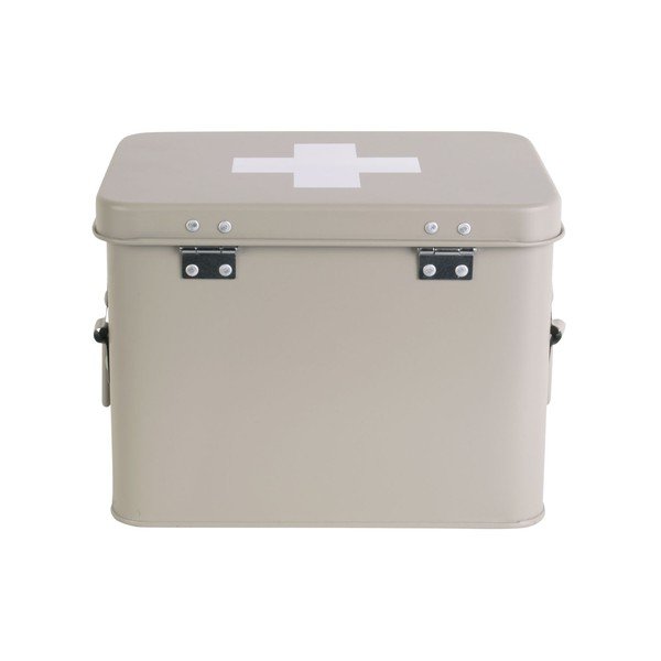 Beżowa metalowa apteczka PT LIVING Medicine, szer. 21,5 cm-image-4