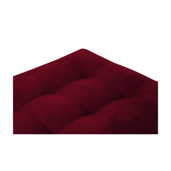 Czerwony aksamitny podnóżek Milo Casa Santo-image-4