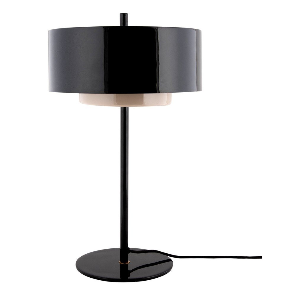 Czarna metalowa lampa stołowa (wysokość 50 cm) Grato Anillo – Leitmotiv