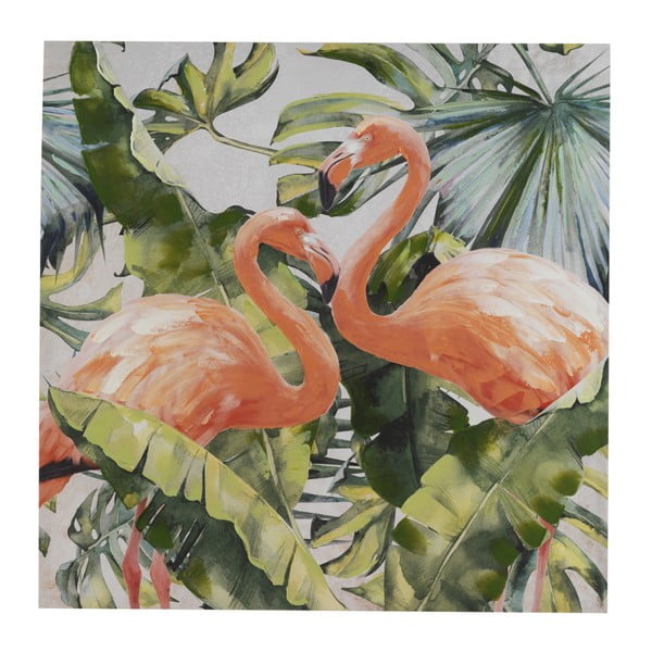 Obraz na płótnie Geese Modern Style Flamingo Dos Cubico, 100x100 cm