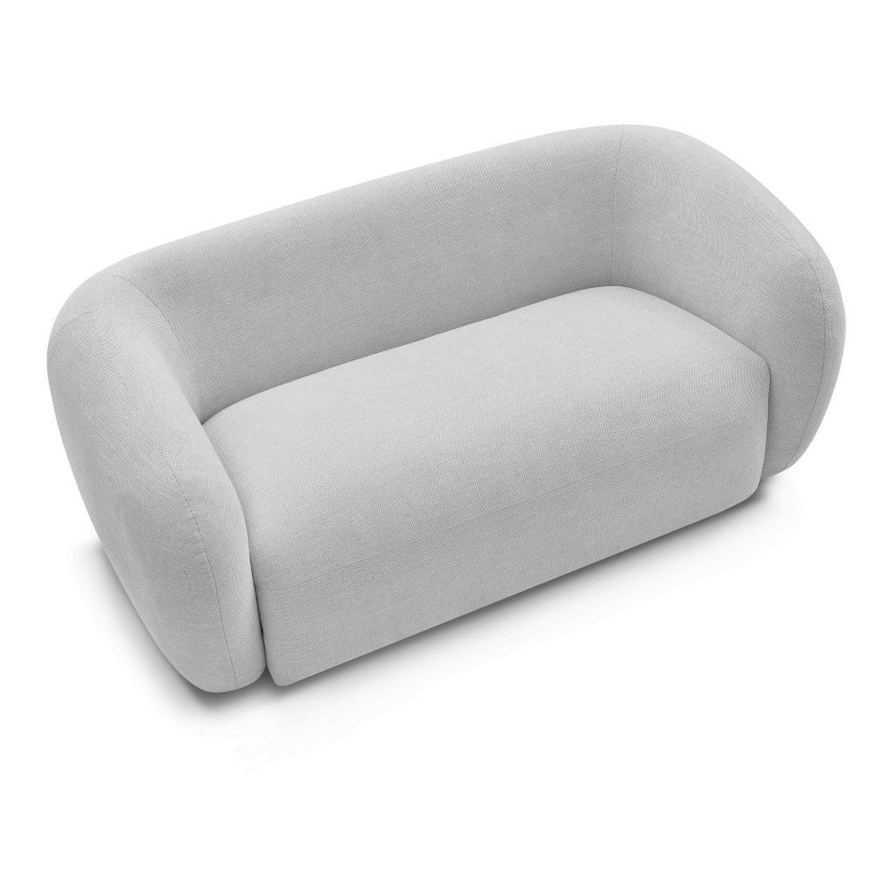 Jasnoszara sofa z tkaniny szenilowej 160 cm Celine – Bobochic Paris (zdjęcie 9)