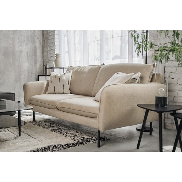 Beżowa sofa Cosmopolitan Design Vienna, 230 cm-image-1