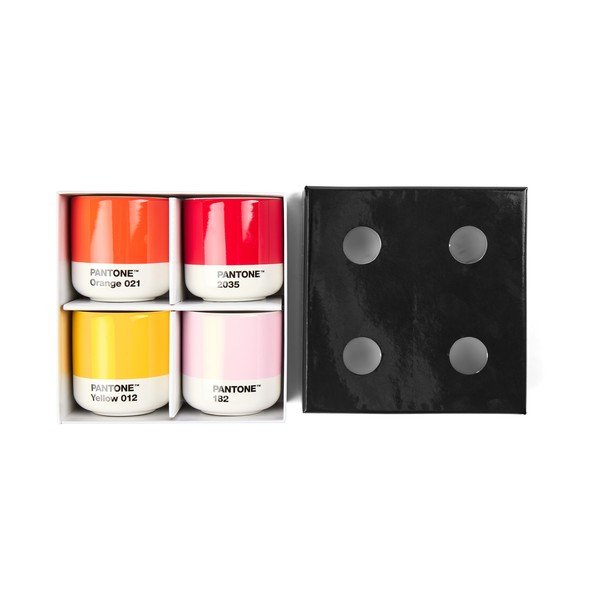 Porcelanowe filiżanki zestaw 4 szt. na espresso 100 ml Macchiato – Pantone-image-1