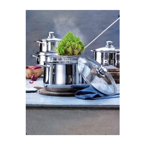 Komplet 5 garnków nierdzewnych z pokrywką WMF Cromargan® Diadem Plus-image-1