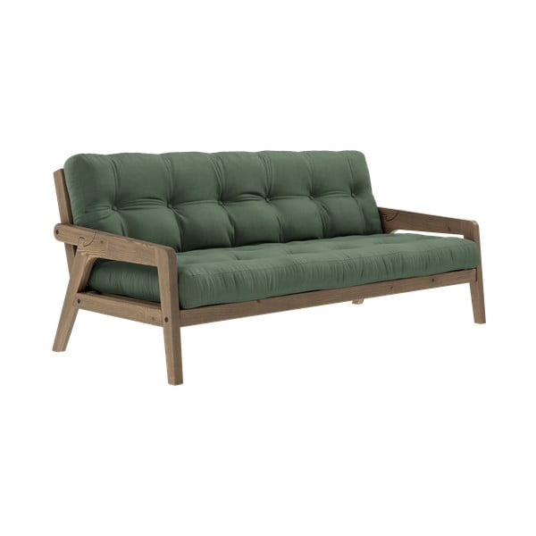 Zielona rozkładana sofa 204 cm Grab – Karup Design-image-3