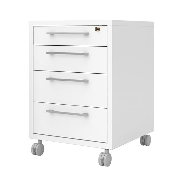 Biała szafka z zamkiem 48x68 cm Prima – Tvilum-image-3