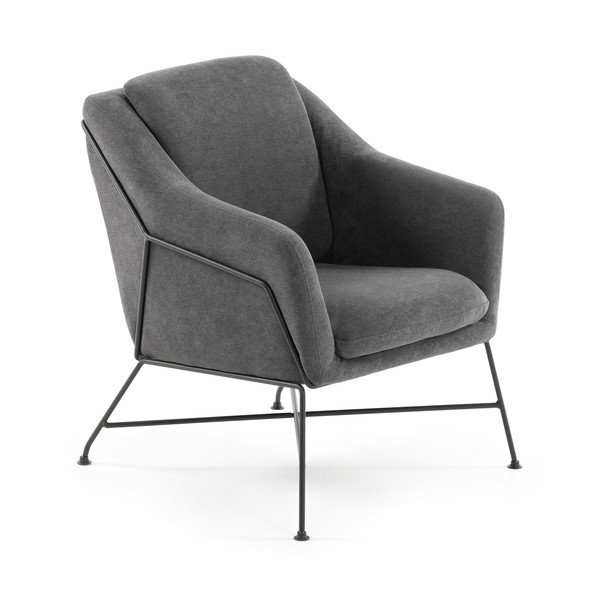 Szary fotel Brida – Kave Home