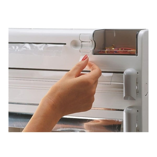 Biały plastikowy uchwyt ścienny na ręczniki papierowe i folię Parat – LEIFHEIT-image-3