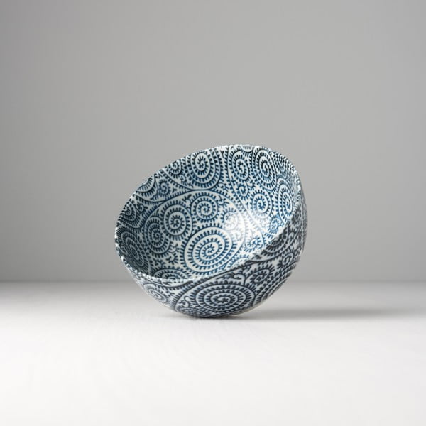 Niebiesko-biała miska z ceramiki Made In Japan Blue Scroll, ⌀ 13,5 cm