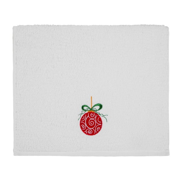 Ręcznik Christmas Ball White, 30x50 cm