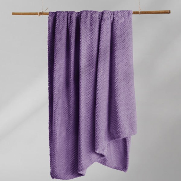 Fioletowy koc z mikrowłókna DecoKing Henry, 70x150 cm-image-4