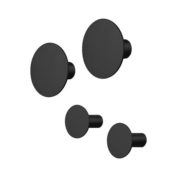 Czarne ścienne haczyki zestaw 4 szt. Ponto – Blomus