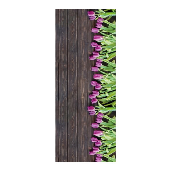 Wytrzymały dywan kuchenny Webtappeti Tulips, 58x140 cm