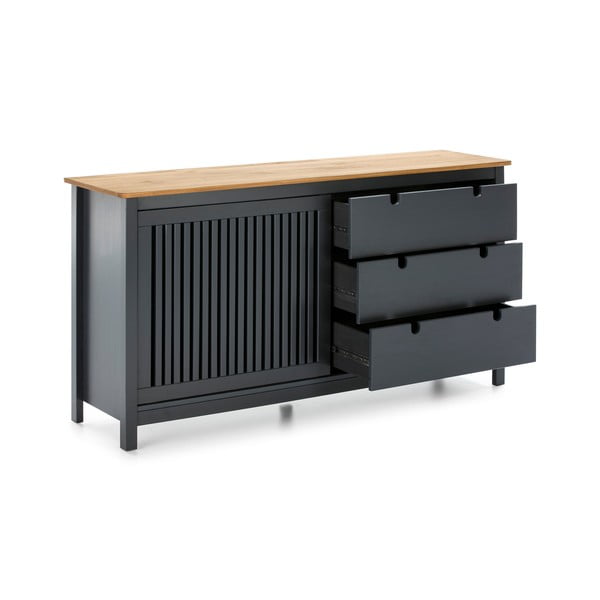 Szara drewniana komoda Marckeric Bruna-image-4