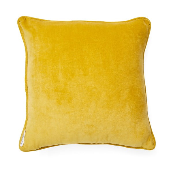 Żółta bawełniana poduszka dekoracyjna Cooksmart ® Bumble Bees, 45x45 cm