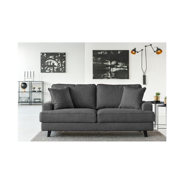 Ciemnoszara sofa trzyosobowa Cosmopolitan design Berlin-image-3