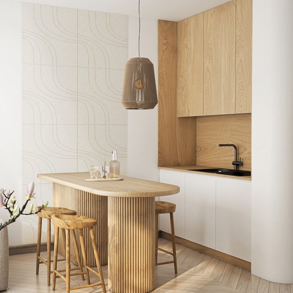 Tekstylne panele akustyczne zestaw 2 szt. 60x60 cm Waves II – Styler-image-2