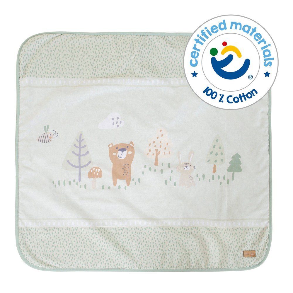 Jasnozielony koc dziecięcy z mikropluszu 80x80 cm Woodland Buddies – Roba (zdjęcie 7)