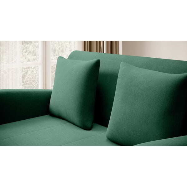 Zielona aksamitna rozkładana sofa 130 cm Ario – ELTAP-image-4