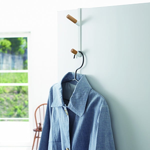 Biały metalowy wieszak na drzwi 1,5 cm Tower – YAMAZAKI-image-3