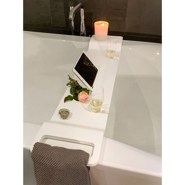 Biała półka do wanny Wenko Matera, dł. 94 cm-image-2