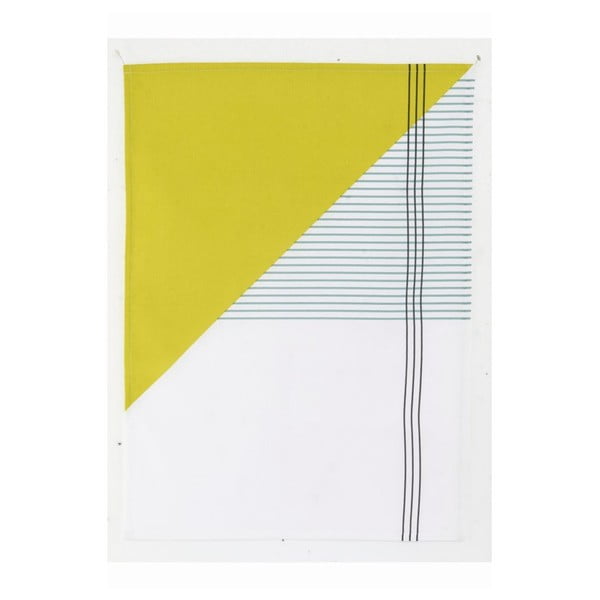 Ścierka kuchenna Geometry Yellow, 50x70 cm