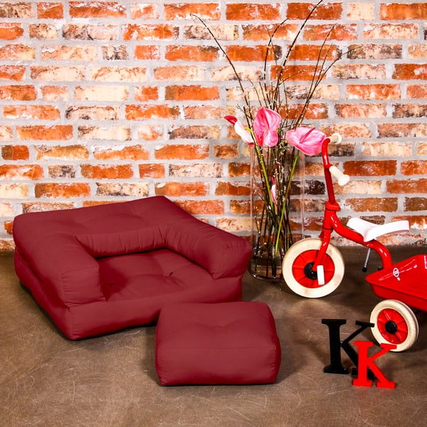 Fotel dziecięcy Karup Baby Cube Light Bordeaux-image-1