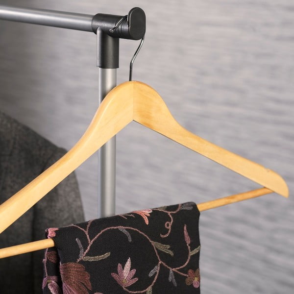 Czarny metalowy stojak na ubrania 85x94x48 cm – Addis-image-2