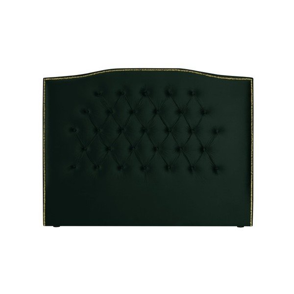 Ciemnozielony zagłówek łóżka Mazzini Sofas Daisy, 160x120 cm