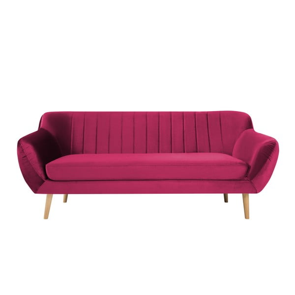 Różowa sofa 3-osobowa Mazzini Sofas Benito
