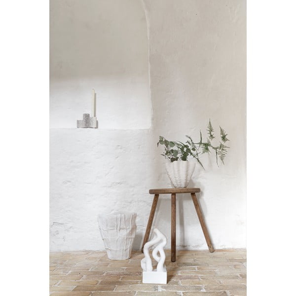 Biały wazon z żywicy polimerowej (wysokość 22 cm) Shell – Mette Ditmer Denmark-image-3