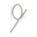 Szarobrązowy ścienny stalowy haczyk Tuba M – Spinder Design