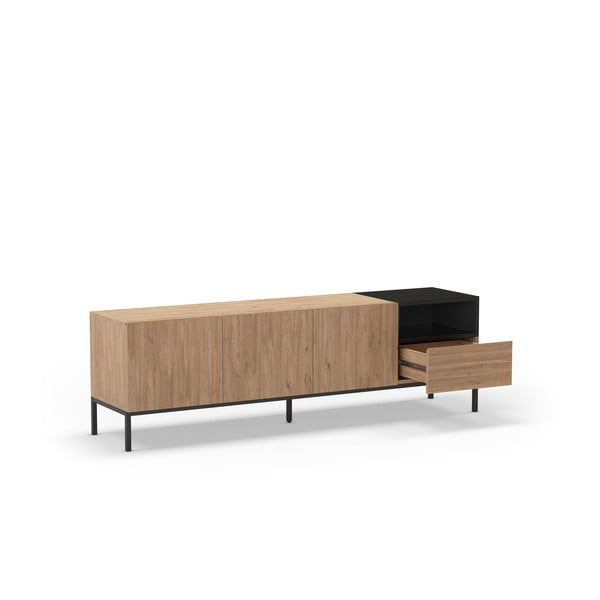 Szafka pod TV w naturalnym kolorze 180x55 cm Cailin – Marckeric-image-3