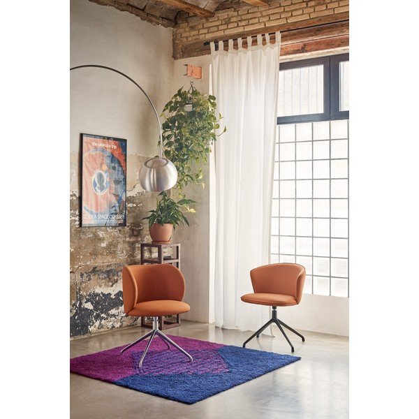 Pomarańczowy tapicerowany fotel jadalniany Mogi – Teulat-image-1