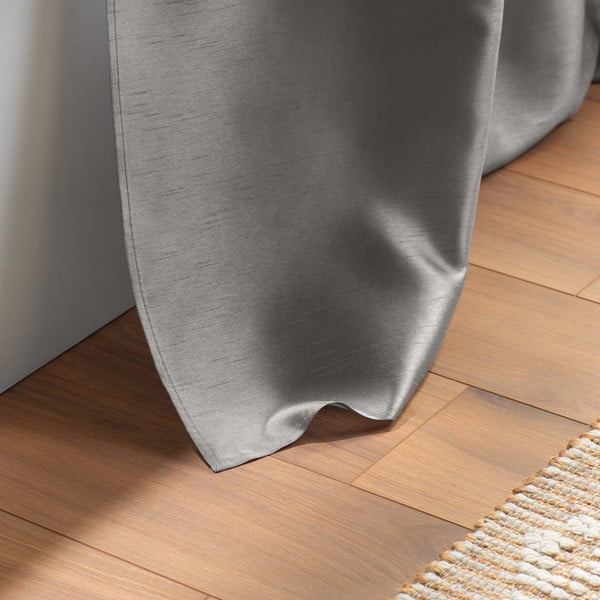 Ciemnoszara satynowa zasłona 140x240 cm Shana – douceur d'intérieur-image-4