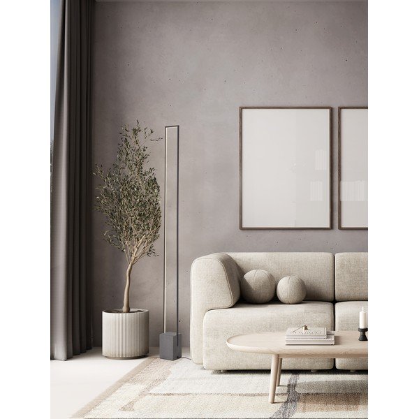 Czarna lampa stojąca LED (wysokość 161 cm) Lithos – Nova Luce-image-1