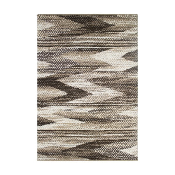 Brązowy dywan Calista Rugs Kyoto Zig Zag, 160 x 230 cm