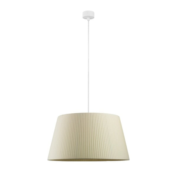 Kremowa lampa wisząca z białym kablem Sotto Luce Kami, ∅ 45 cm