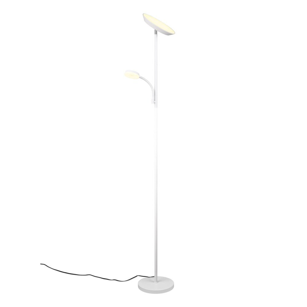 Biała lampa stojąca LED (wysokość 178 cm) Specter – Reality